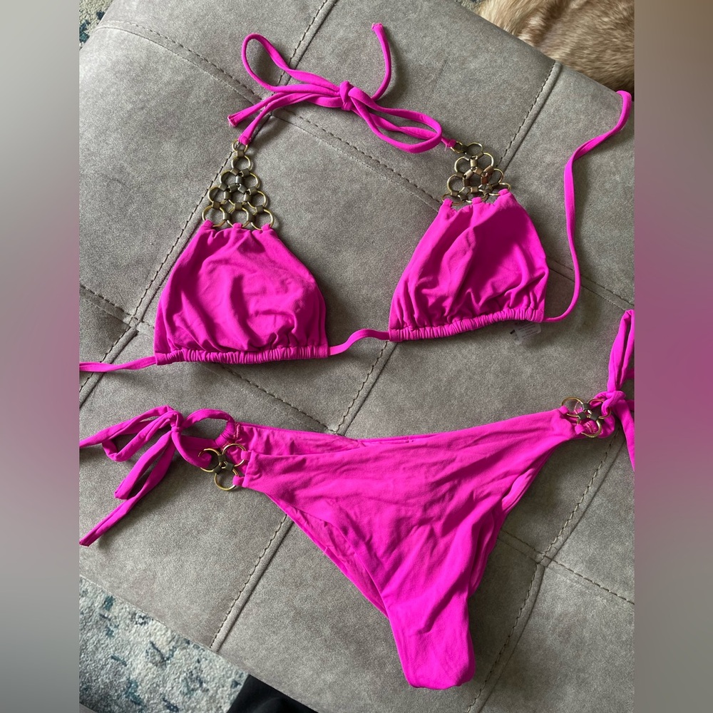 Victoria’s Secret Swim Luxe Multi-ring Triangle Bikini SET